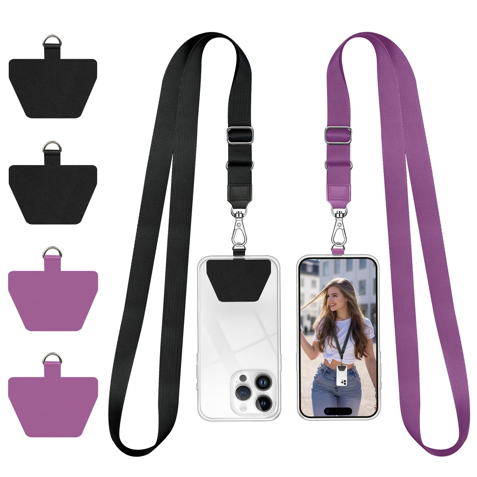 Doormoon Cell Phone Lanyard, Cellphone Lanyard Universal Adjustable Phone Neck Strap Leash Charm Phone Accessorie for Smartphone