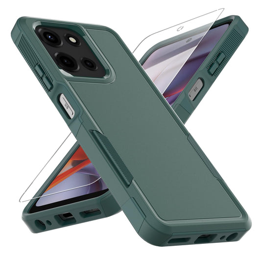 for Moto G 5G 2025 Case, [Military Grade Drop Tested] with Screen Protector, Dual Layer Protective Heavy Duty Cell Phone Cover N