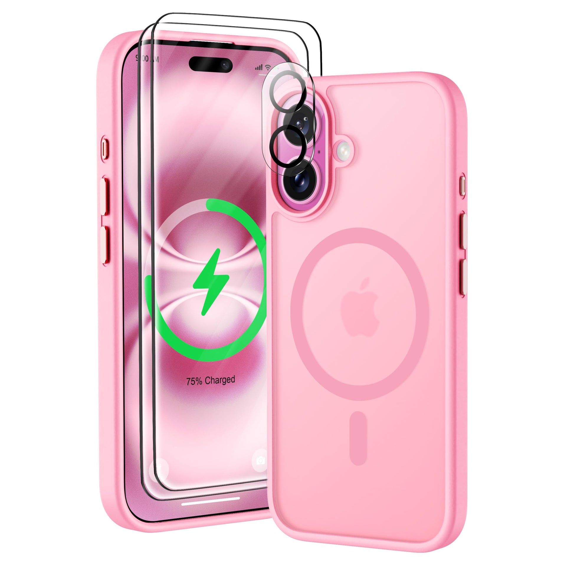 ORETECH Magnetic for iPhone 16 Case, [Compatible with MagSafe][2 Pcs Screen Protectors + Camera Lens Protector][15 FT Drop Prote
