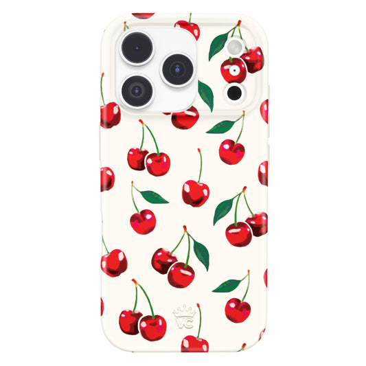 VELVET CAVIAR Case for iPhone 17 Pro | Compatible with MagSafe | 10ft Drop Tested | Protective Designer Cases | Mon Cheri Cherry