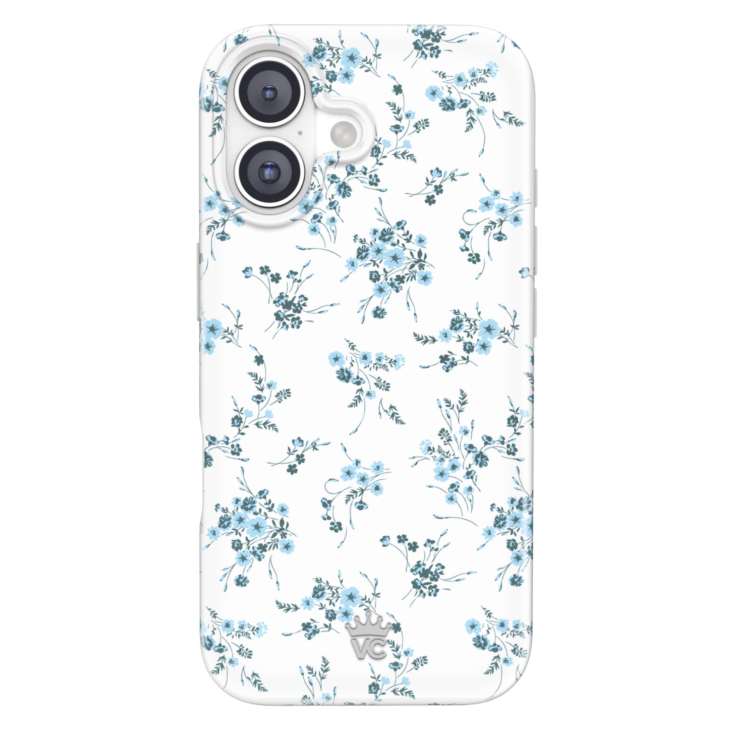 VELVET CAVIAR Case for iPhone 17 | Compatible with MagSafe | 10ft Drop Tested | Protective Designer Cases | French Blue Floral