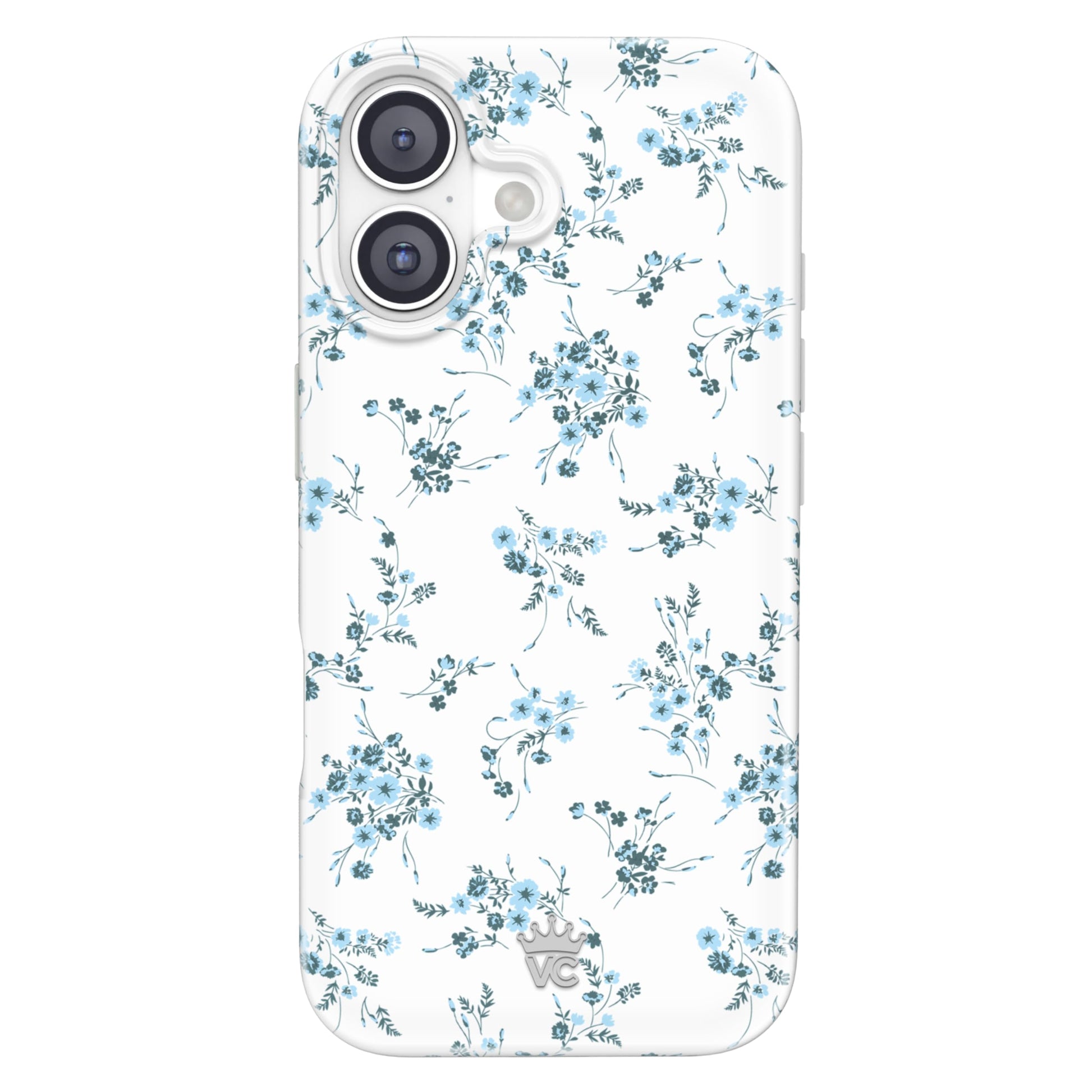VELVET CAVIAR Case for iPhone 17 | Compatible with MagSafe | 10ft Drop Tested | Protective Designer Cases | French Blue Floral