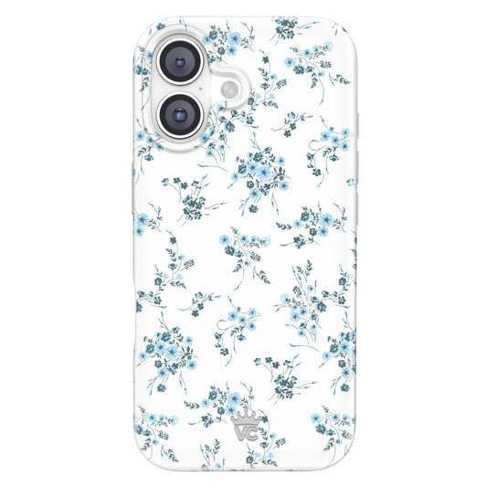 VELVET CAVIAR Case for iPhone 17 | Compatible with MagSafe | 10ft Drop Tested | Protective Designer Cases | French Blue Floral