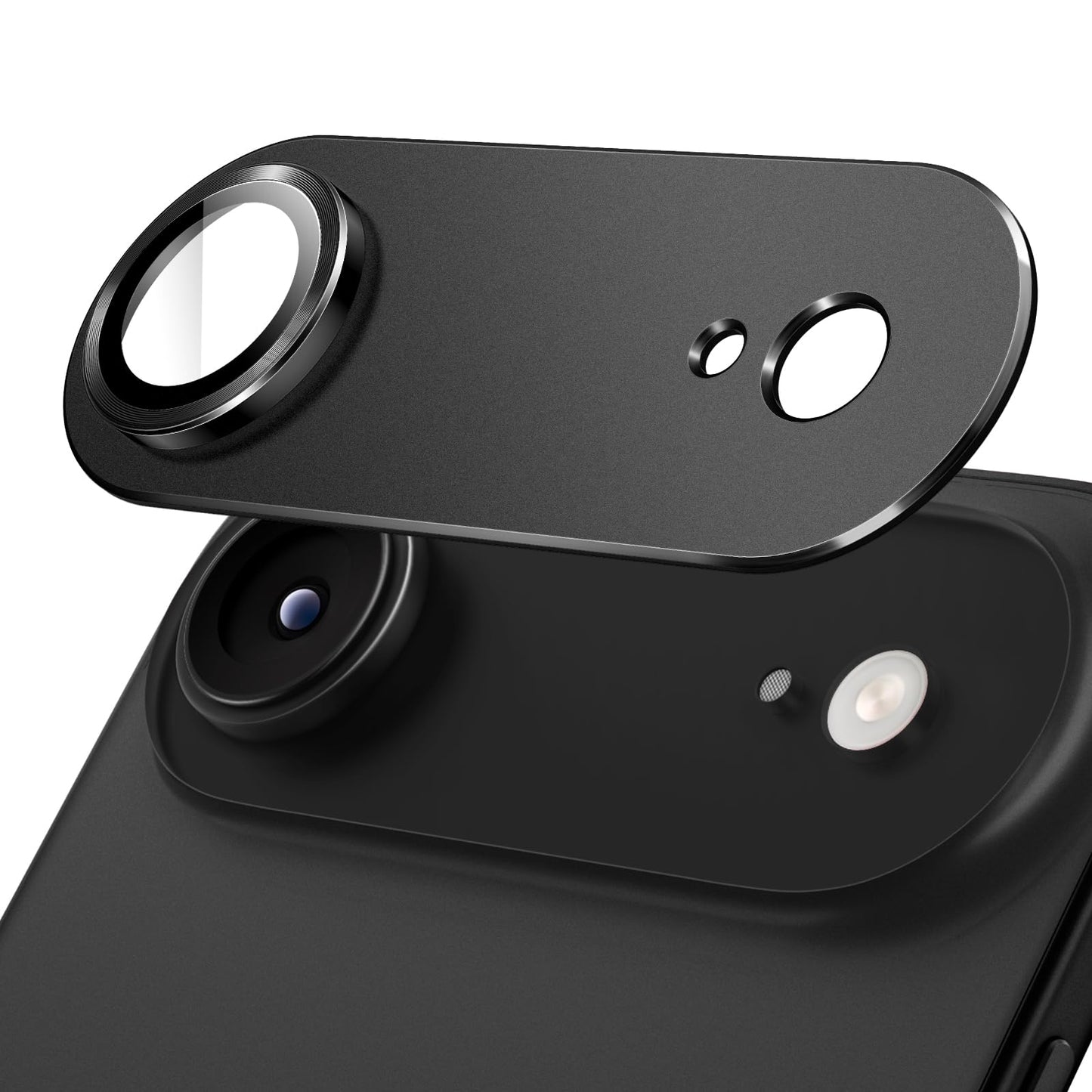 JETech Camera Lens Protector for iPhone Air, Full Coverage 9H Tempered Glass Ring Cover, Matte Metal Plate, Case Friendly, 1-Pac