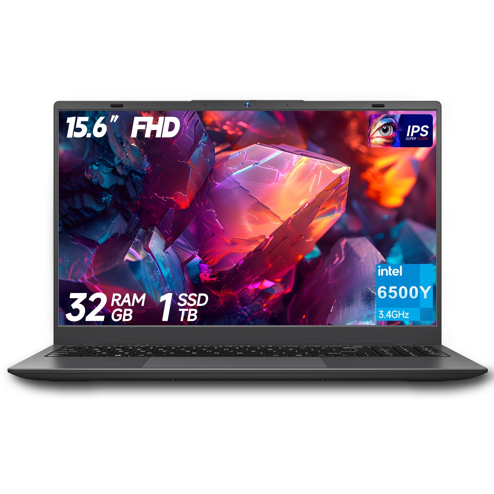 BLUEING 15.6 Laptop Computer, Laptop with 32GB RAM 1TB SSD, Gold 6500Y (Up to 3.4GHz), 1080P FHD IPS Display, Type-C, HDMI, USB3