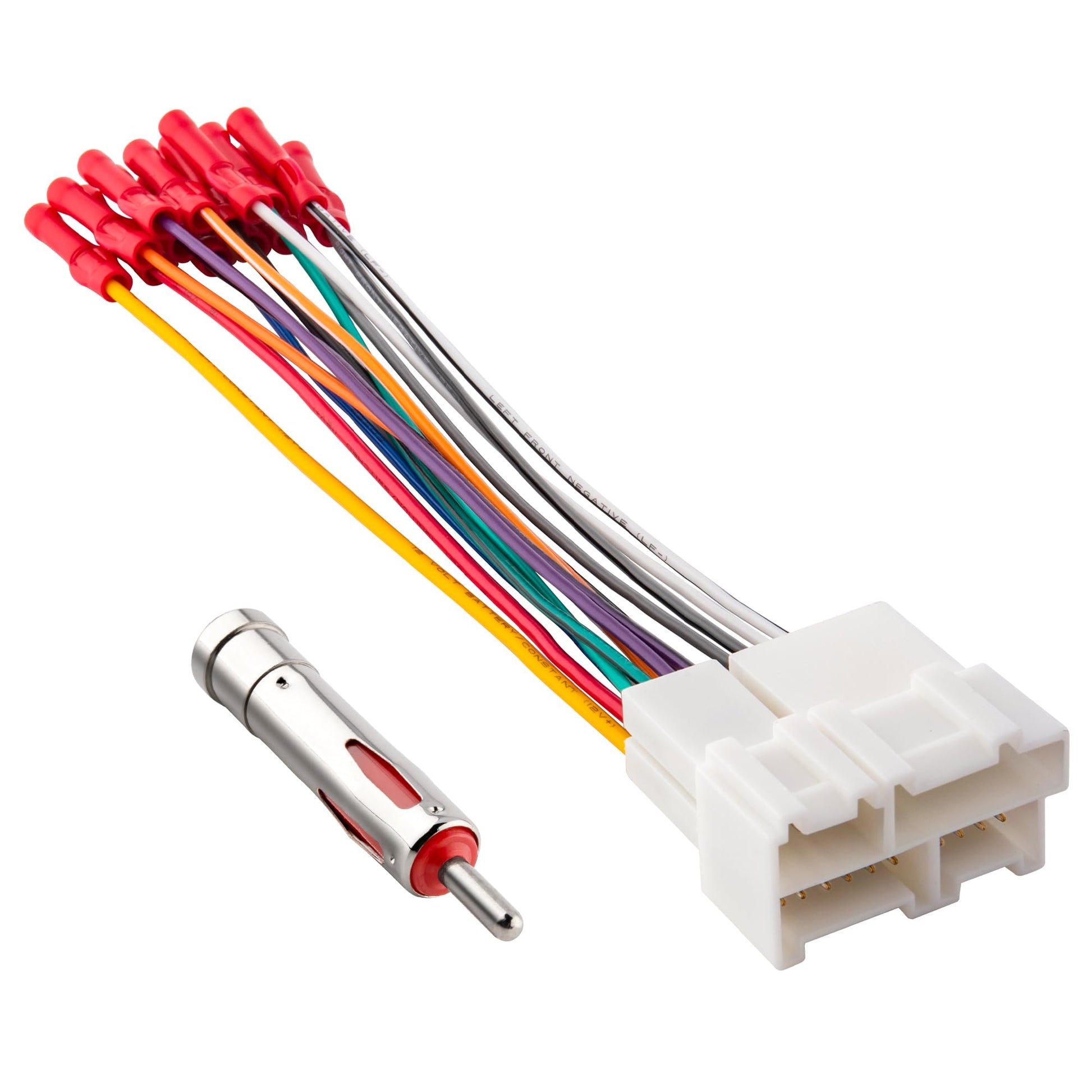 RED WOLF Car Radio Wiring Harness w/Antenna Adapter Compatible with 1988-2002 GM Chevrolet GMC Buick Cadillac Install Aftermarke
