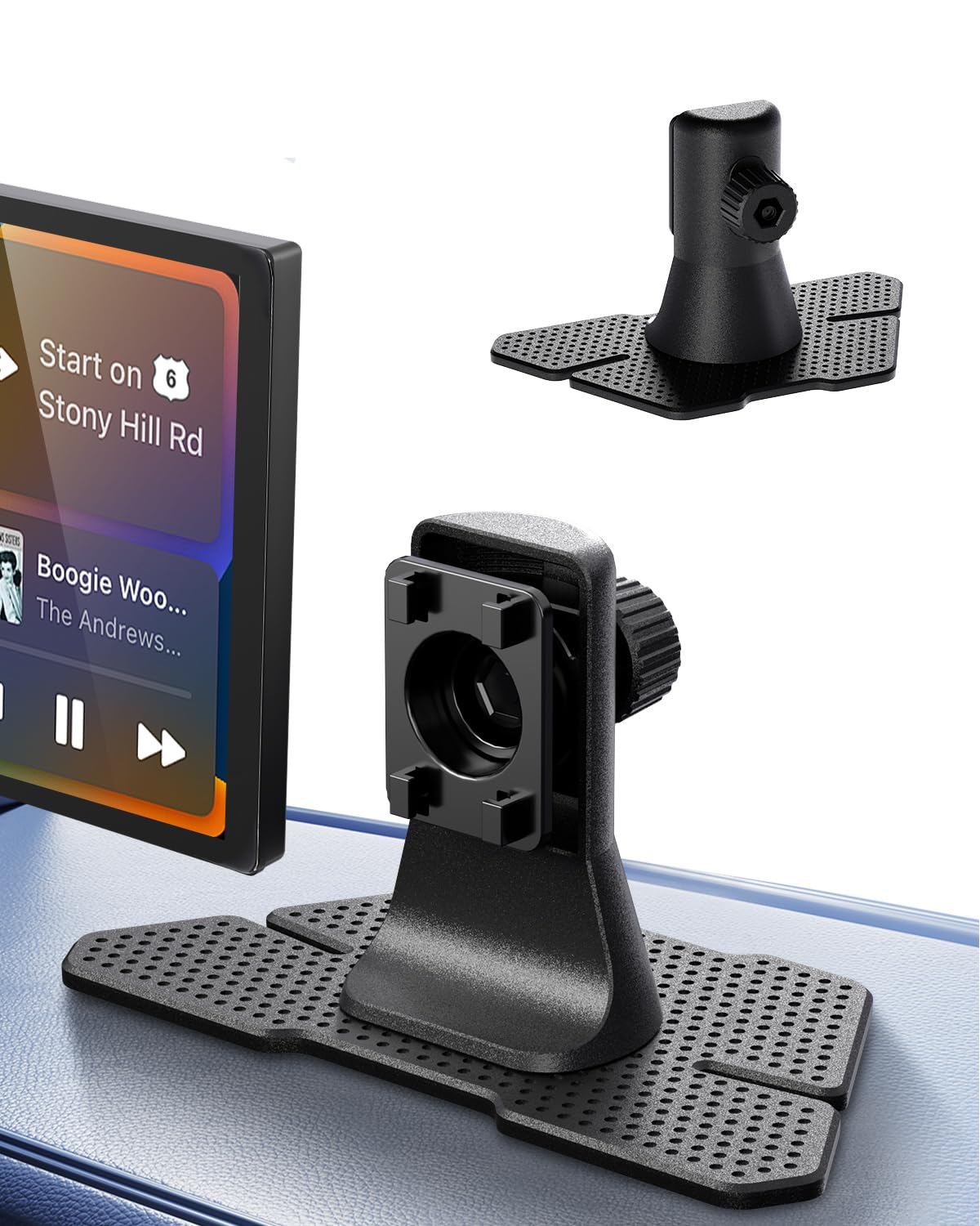 Y-METDRIVING Carplay Mount for 7/9/10.26 Portable CarPlay Screen Holes Mount Holder,GPS Holder with Replaceable Extra-Large Adhe