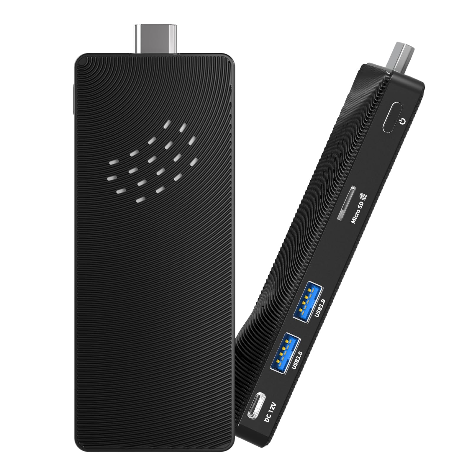 Mini PC Stick Fanless, Micro Computer Intel Pentium N4200, 4GB RAM 64GB eMMC, Dual Gigabit Ethernet, 4K@60Hz Output, WiFi BT 5.0