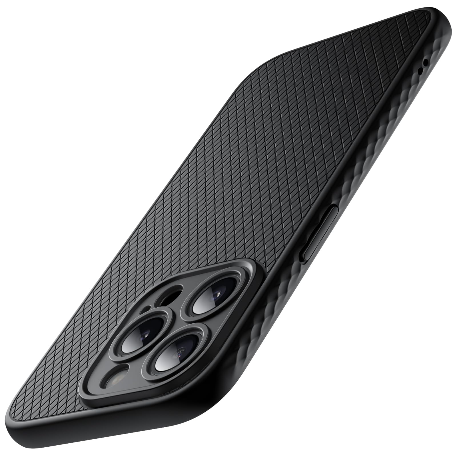 JETech Grip Case for iPhone 15 Pro Max 6.7-Inch, Soft TPU Slim Fit Protective Phone Cover with Camera Lens Full Protection, Shoc