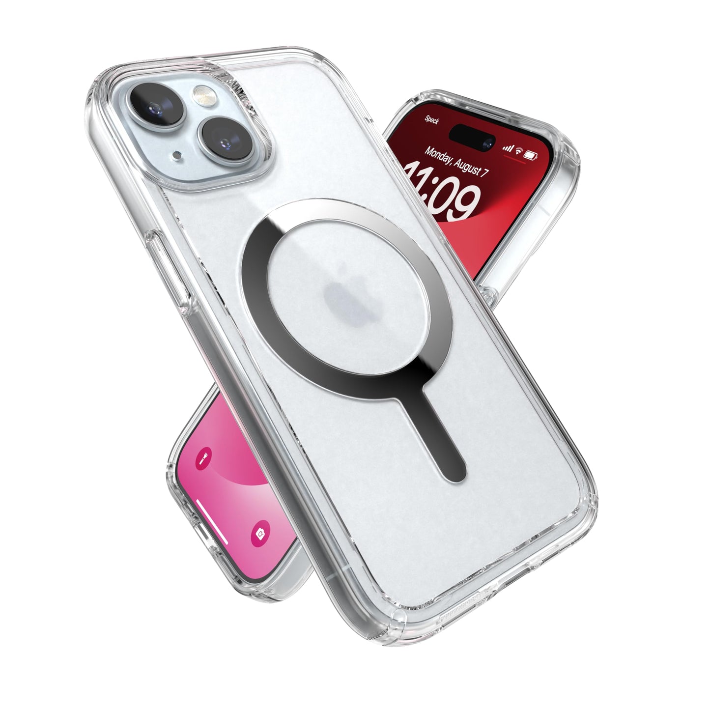 Speck Clear iPhone 15 Case - Slim, Built for MagSafe, Drop Protection - for iPhone 15, iPhone 14 & iPhone 13 - Scratch Resistant