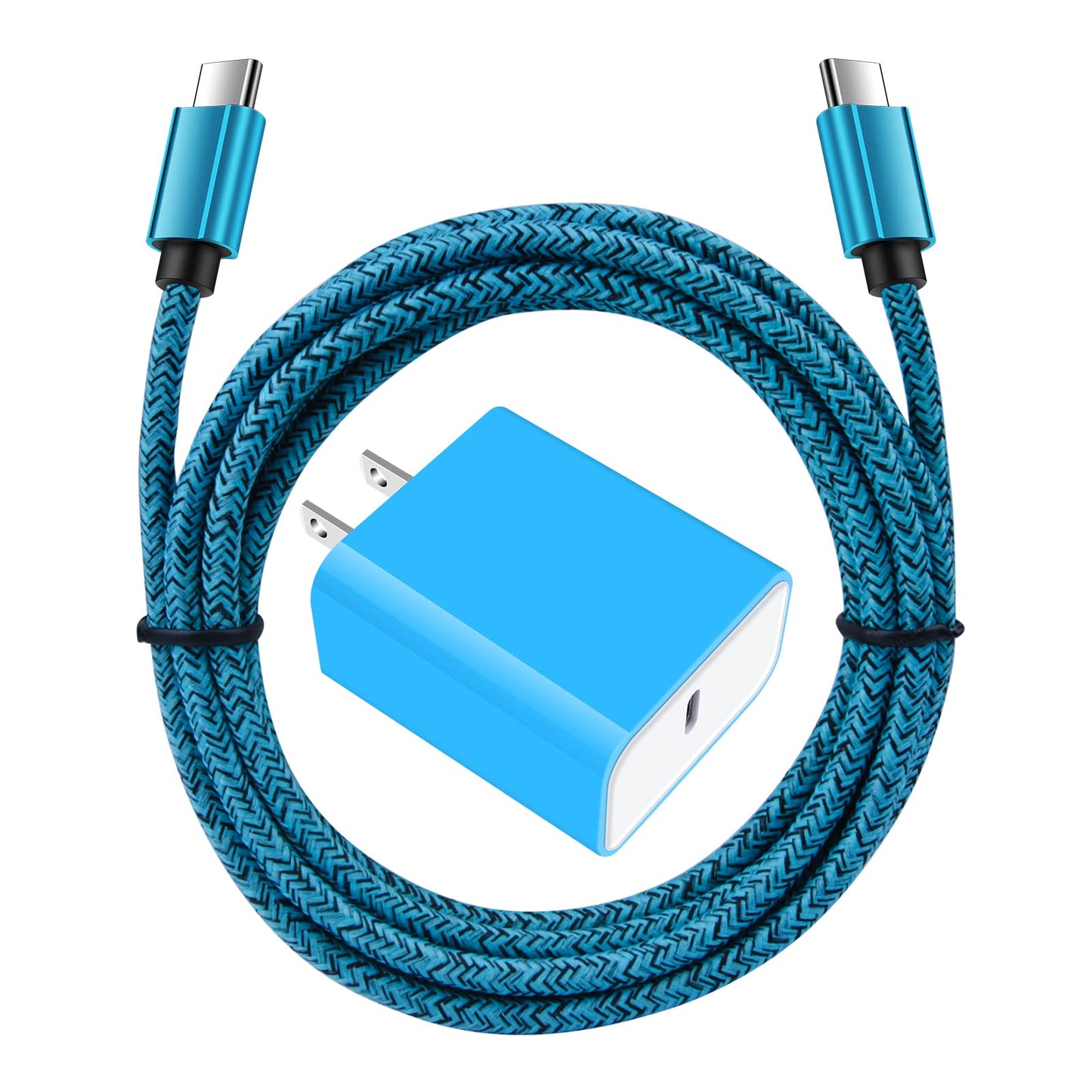 USB C Wall Charger, 20W Super Fast Charging Block and 6FT Type C Android Charger Cable for Samsung Galaxy S25 Ultra S24 FE S23 S