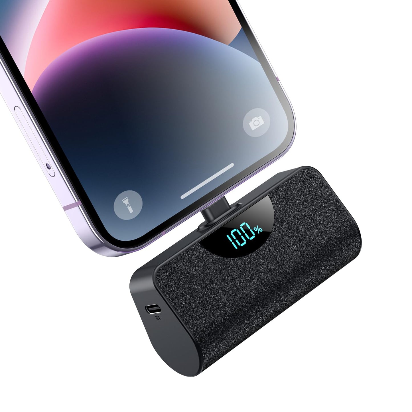 Mini Portable Charger Power Bank for iPhone, 5200mAh External battery Charging Bank, 20W PD Fast Charging Battery Pack Portable