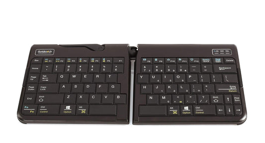 Goldtouch GTP-0044W Go!2 Bluetooth Wireless Mobile Keyboard, Portable Foldable Travel Keyboard Black