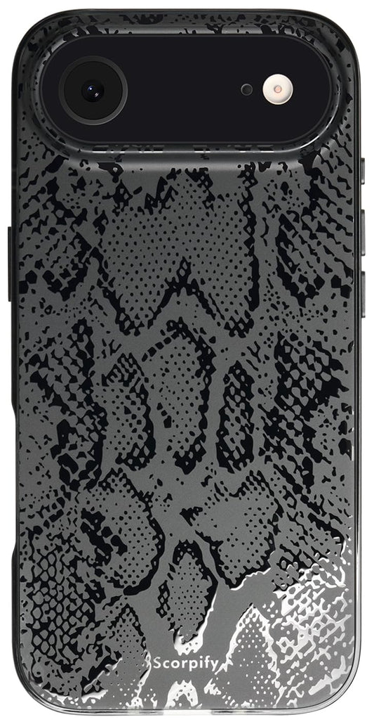 SCORPIFY for iPhone 17 Air Case [Compatible with MagSafe] with Matte Black Snake Print Design, Cute Magnetic Phone Cover for Wom