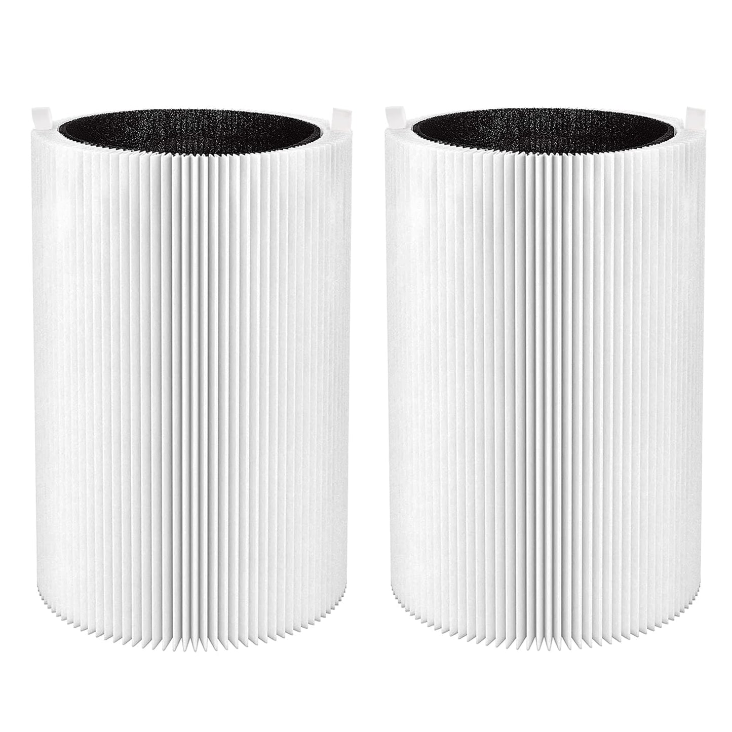 Blue Pure 411 Replacement Filters for Blueair Blue Pure 411, 411+, 411 Auto and Mini Air Purifier, Include 2 Particle and 2 Acti