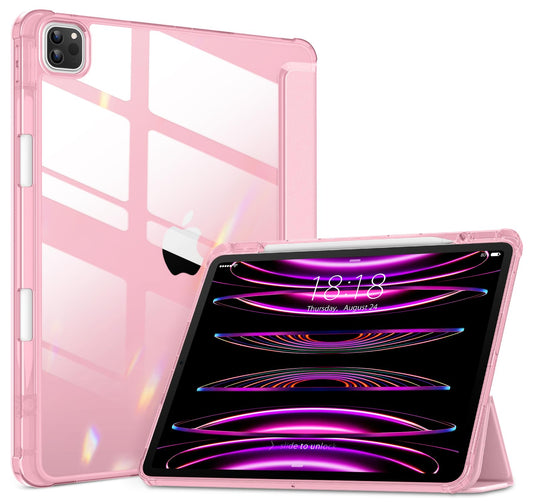 VIKESI Case for iPad Pro 12.9 6th/5th/4th/3rd Generation (2022/2021/2020/2018 Released),TPU Shockproof Frame,Built-in Pencil Hol