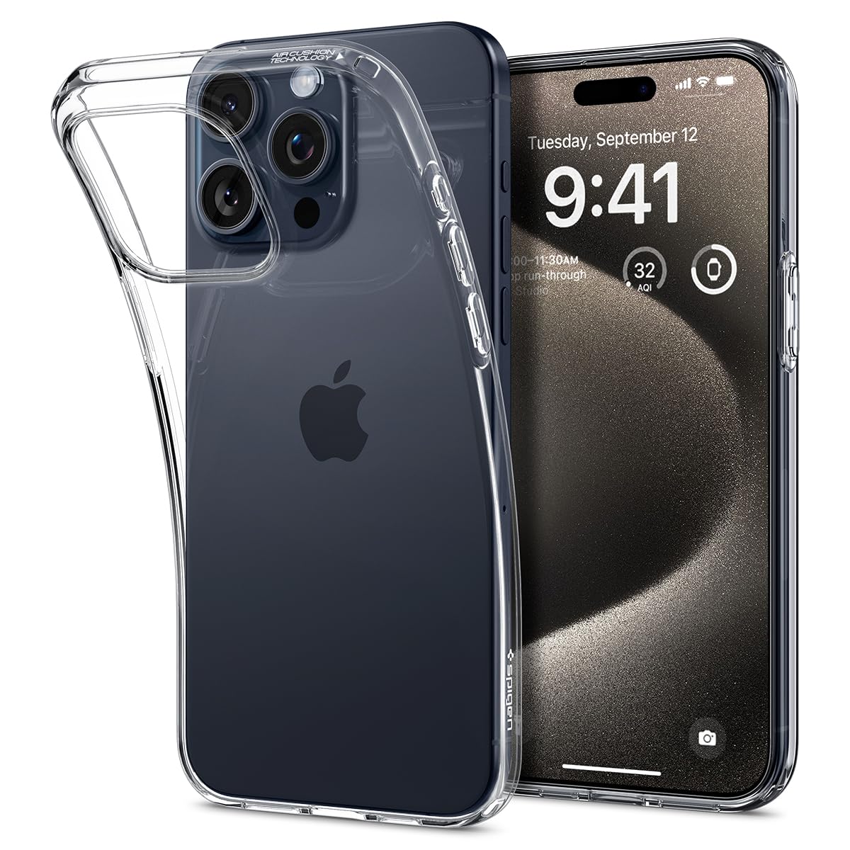 Spigen Liquid Crystal Designed for iPhone 15 Pro Max Case (2023) [Military-Grade Protection] - Crystal Clear