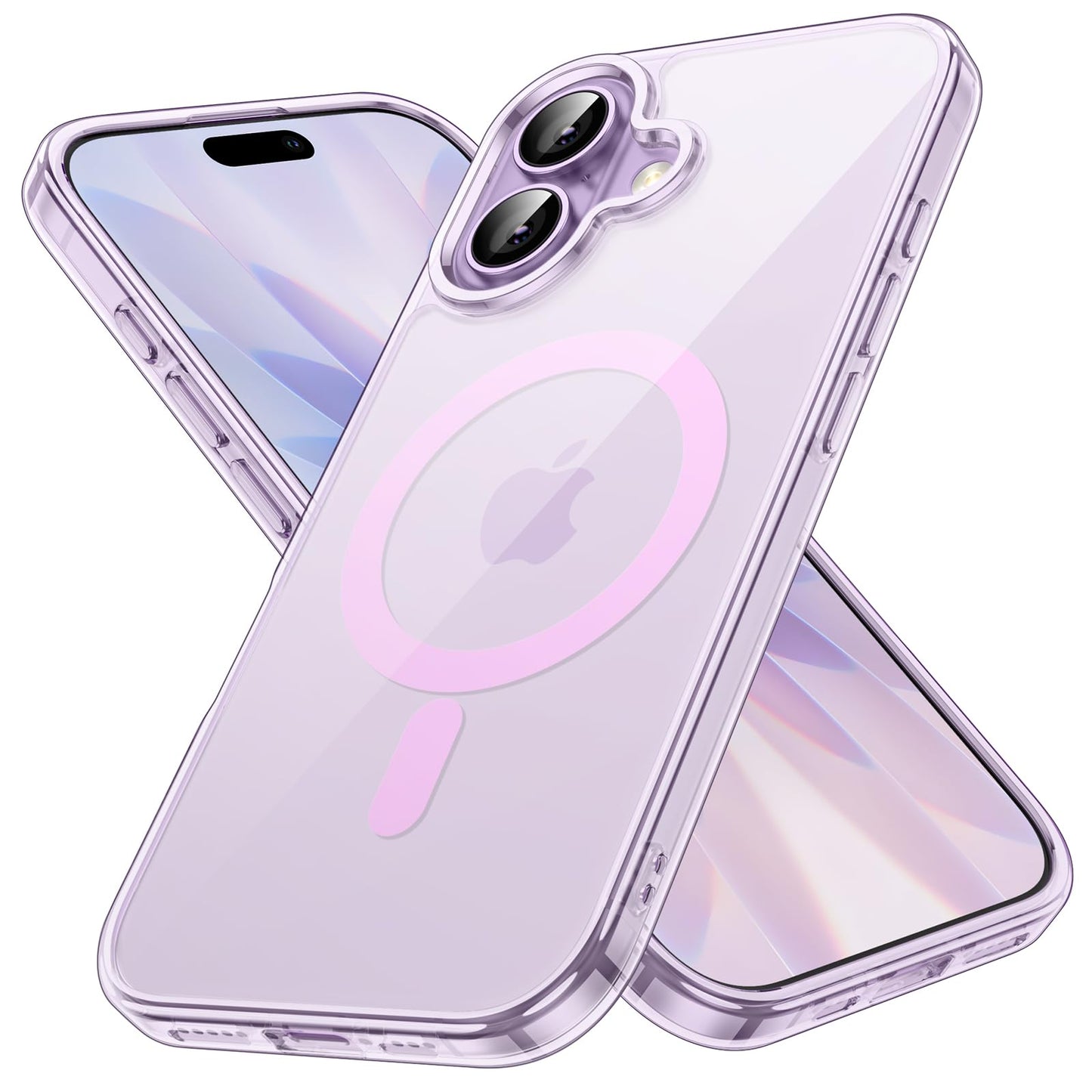 JETech Magnetic Case for iPhone 17 6.3-Inch Compatible with MagSafe, Shockproof Phone Bumper Cover, Anti-Scratch Clear Back (Pur