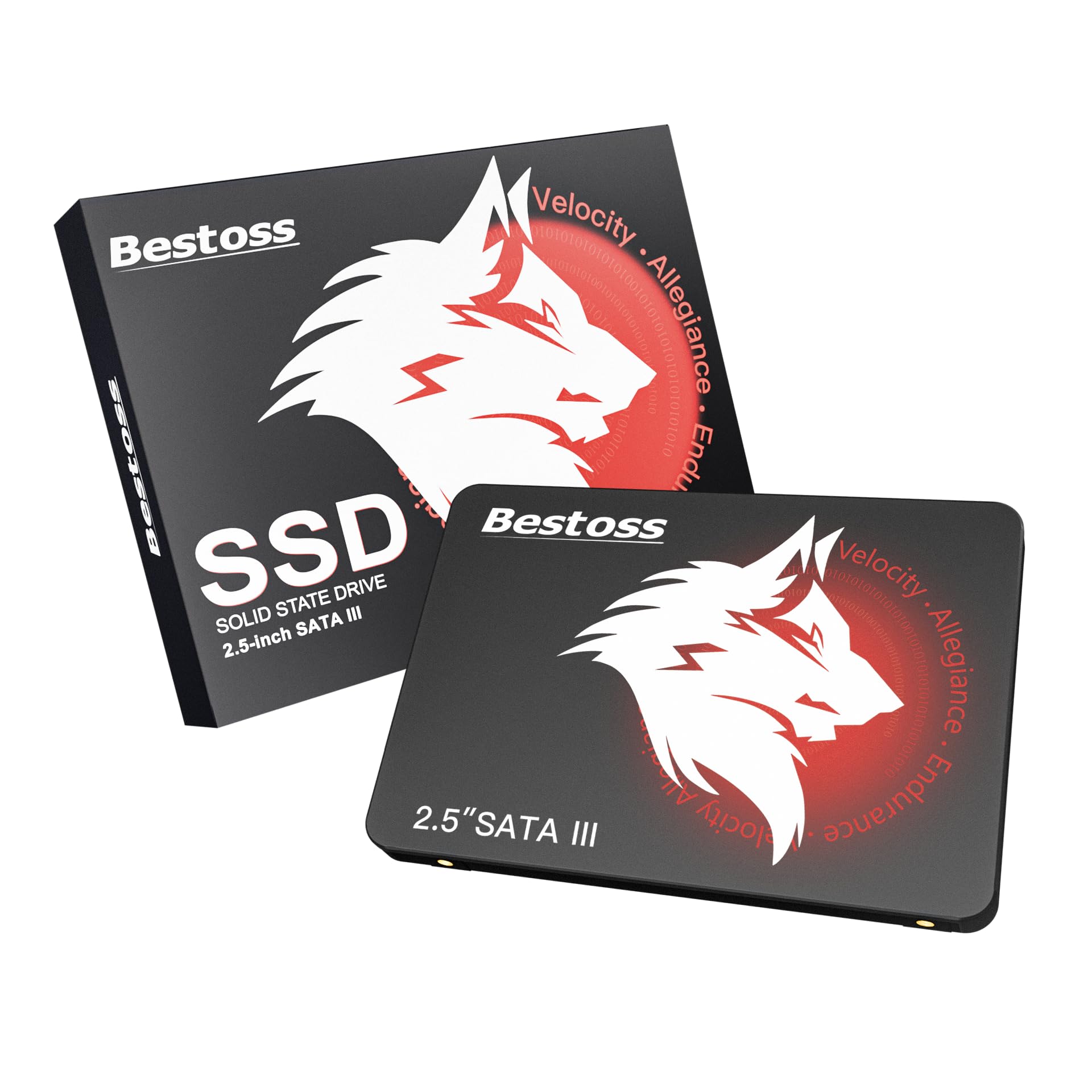 Bestoss 128GB 2.5 Inch SSD Internal Hard Drive for Pc or Laptop, SATA III 6Gb/s Internal State Drive, Up to 550MB/s, Upgrade for