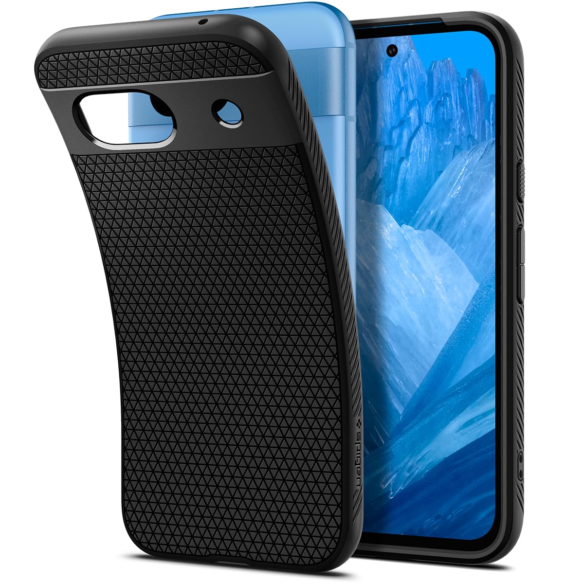 Spigen for Pixel 8a Case, Liquid Air (2024) [No Magnet Ring] [Military-Grade Protection] - Matte Black