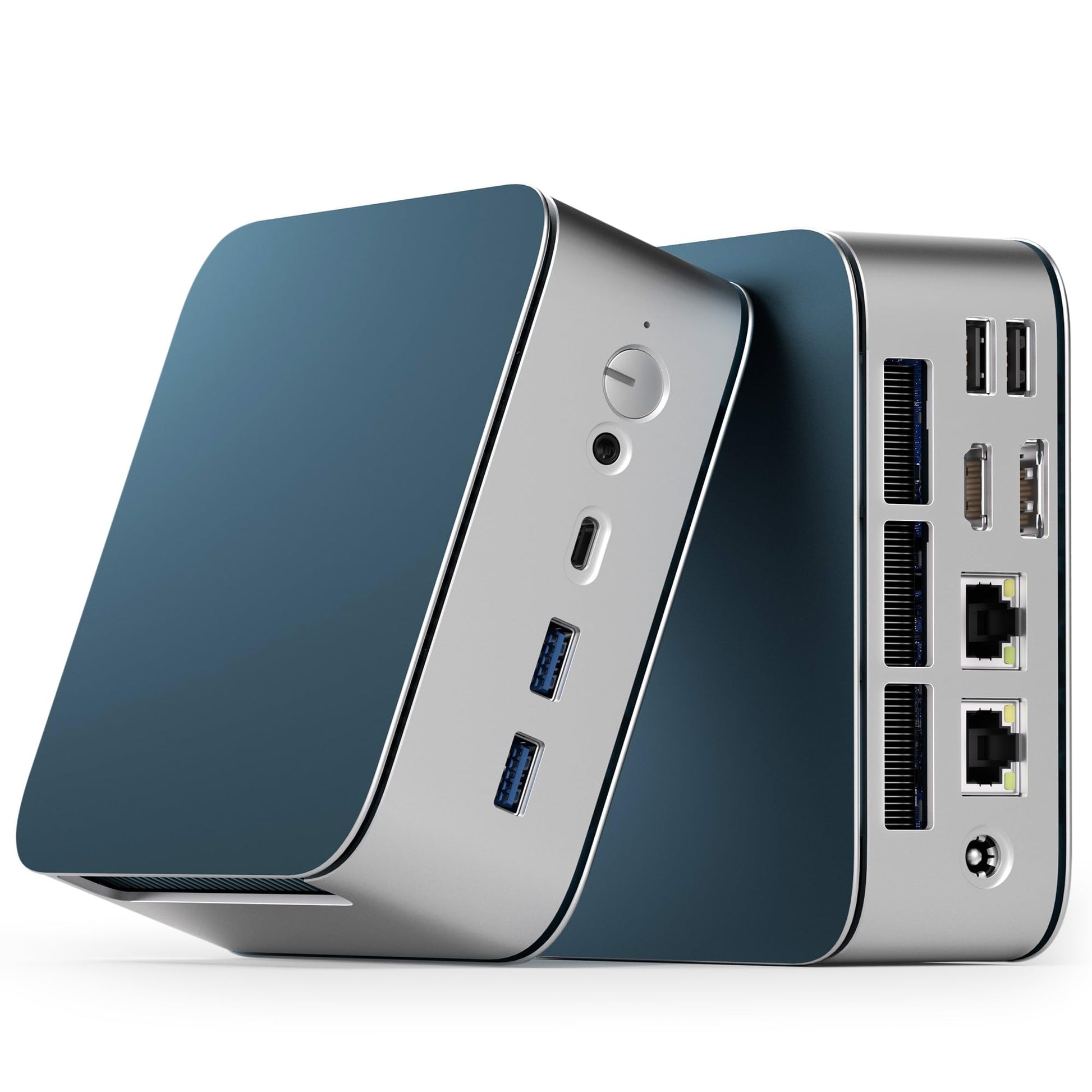 Getorli Mini PC, Dual LAN AMD R5 7430U(Max 4.3GHz), Mini Computers 16GB DDR4 RAM 1TB SSD, Mini Desktop Computer 4K 60Hz Displays