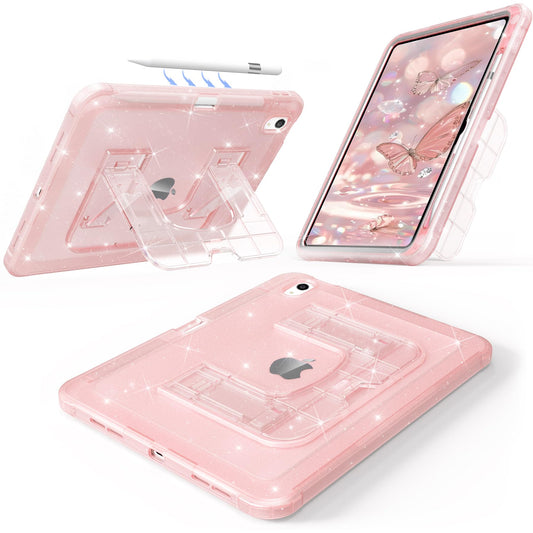 CCMAO Case for iPad (A16) 11th 11 2025, iPad 10th Generation 2022 with Pencil Holder & Kickstand, Shockproof Protective Slim Thi