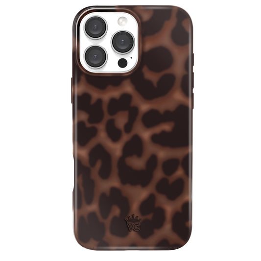 VELVET CAVIAR for iPhone 16 Pro Max Case - Compatible with MagSafe [10ft Drop Tested] - It Girl Brown Leopard