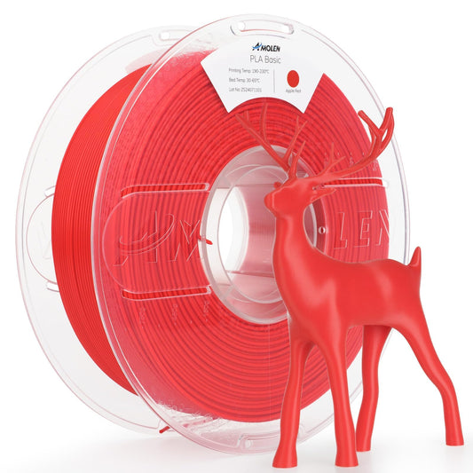 AMOLEN 3D Printer Filament - 1.75mm High-Speed PLA, 1KG/2.2lb, Blue, Smooth & Non-Tangle, Fits Most FDM 3D Printers, Up to 500mm
