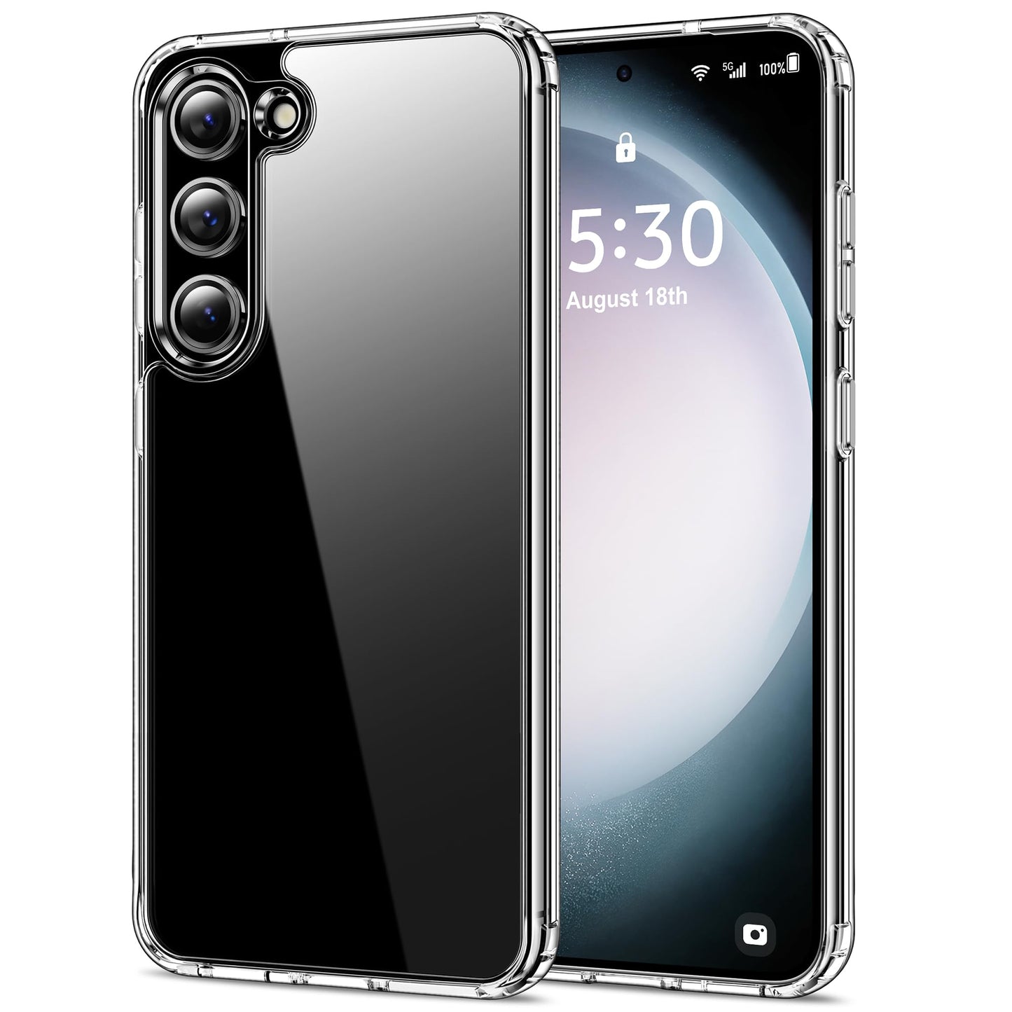 HOOMIL Case for Samsung Galaxy S23 5G (ONLY, Not Fit Plus, FE, Ultra), Non-Yellowing, Drop Protection, Anti-Scratch Transparent