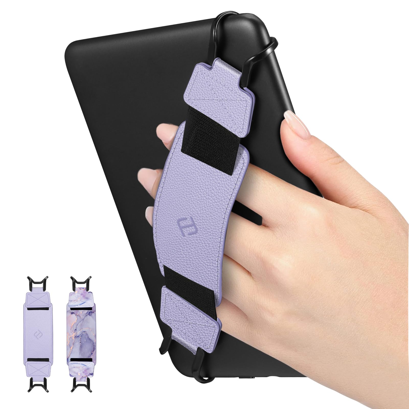 FINTIE Hand Strap for 6-8 Kindle eReaders Fire Tablet - [2 Pack] High-Elasticity Secure Lightweight Finger Grip Holder for Kindl