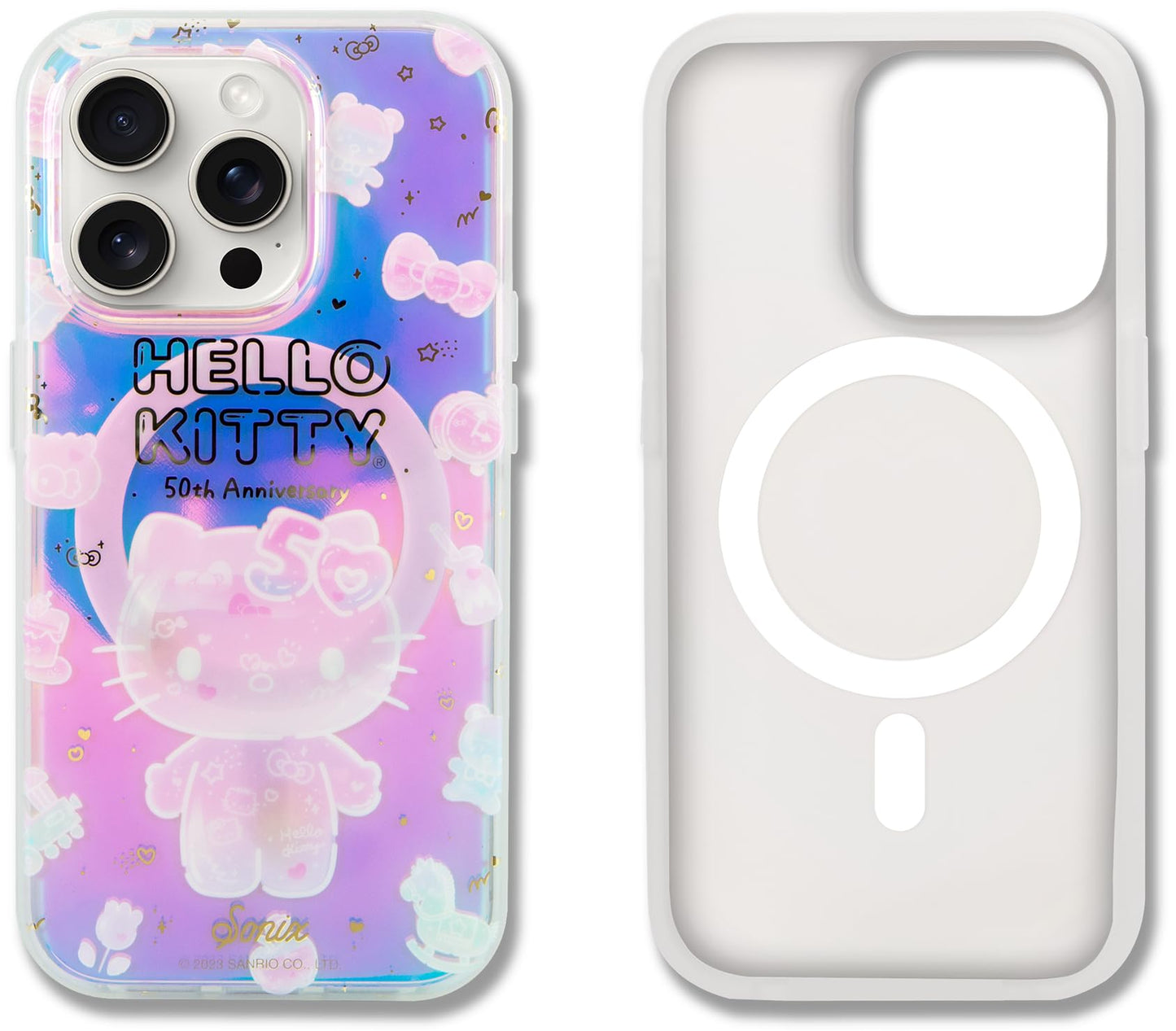 Sonix x Sanrio Case for iPhone 14 Pro | Compatible with MagSafe | 10ft Drop Tested | Holographic Hello Kitty 50th Anniversary