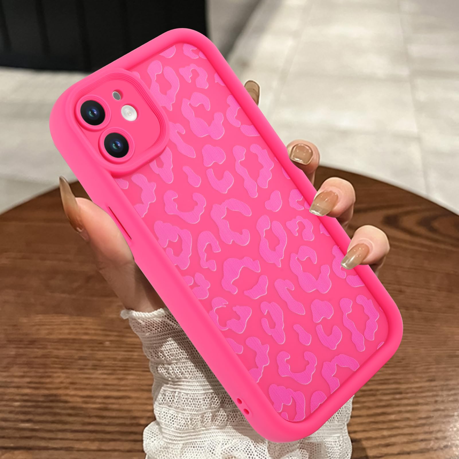 MOWIME Compatible with iPhone 11 Case, Cheetah Print Shockproof Soft TPU Protective Cover for Women Girls, Slim Anti Scratch Leo