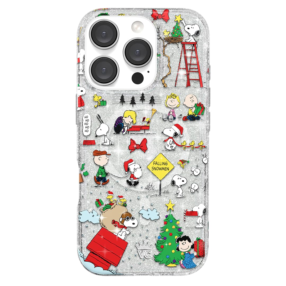 VELVET CAVIAR x Snoopy Phone Case for iPhone 16 Pro - Compatible with MagSafe [10ft Drop Tested] - Snoopy Christmas