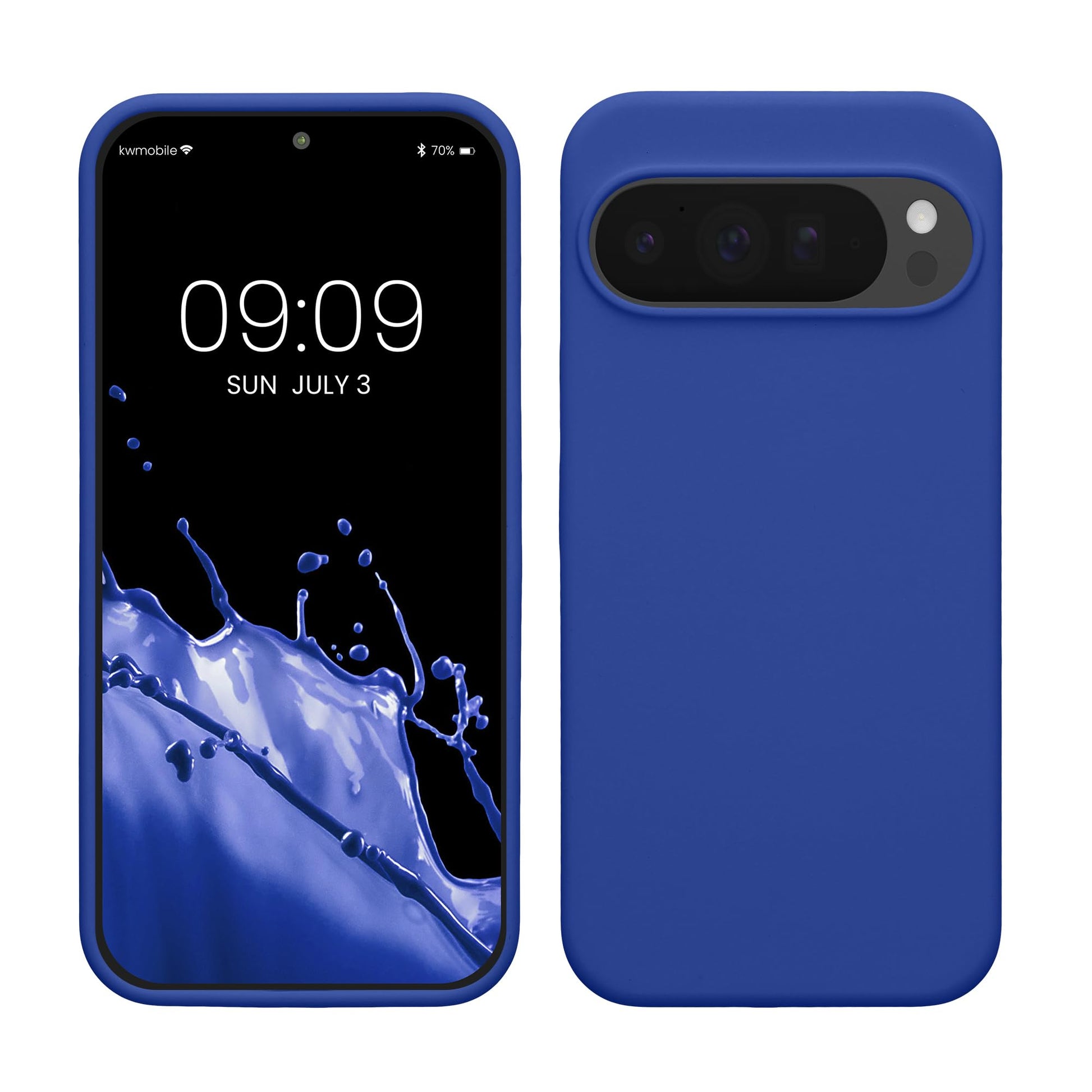 kwmobile Case Compatible with Google Pixel 10 Pro XL Case - TPU Silicone Phone Cover with Soft Finish - Baltic Blue