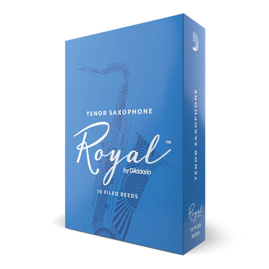 DAddario Woodwinds Royal Saxophone Reeds - Tenor Sax Reeds with Strong Spine - Tenor Saxophone Reeds Great for Classical or Jaz