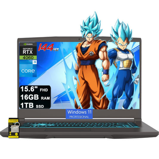 msi Thin 15 Gaming Laptop 15.6 FHD 144Hz Intel 8-core i5-13420H (>i7-12650H) 16GB DDR4 1TB SSD GeForce RTX 4060 Type-C Backlit W