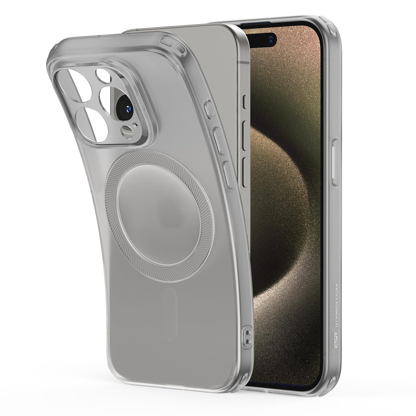ESR for iPhone 15 Pro Max Case, Compatible with MagSafe, Military-Grade Protection, Resists Yellowing and Scratches, Magnetic Ph