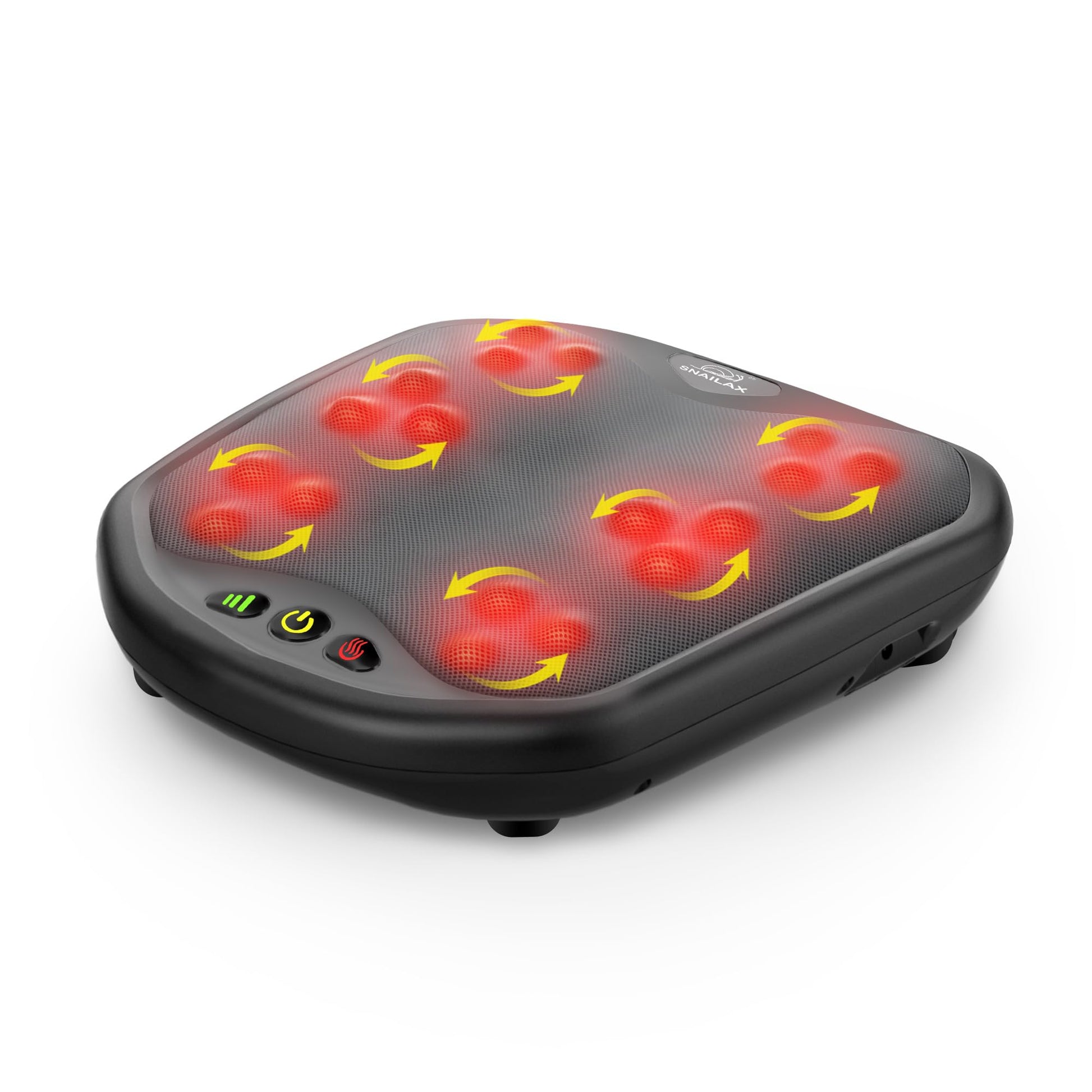 Snailax Shiatsu Foot Massager with Heat, Washable Cover Kneading Foot & Back Massager, Heated Feet Warmer, Electric Feet Massage