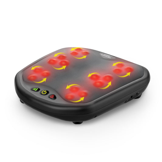 Snailax Shiatsu Foot Massager with Heat, Washable Cover Kneading Foot & Back Massager, Heated Feet Warmer, Electric Feet Massage