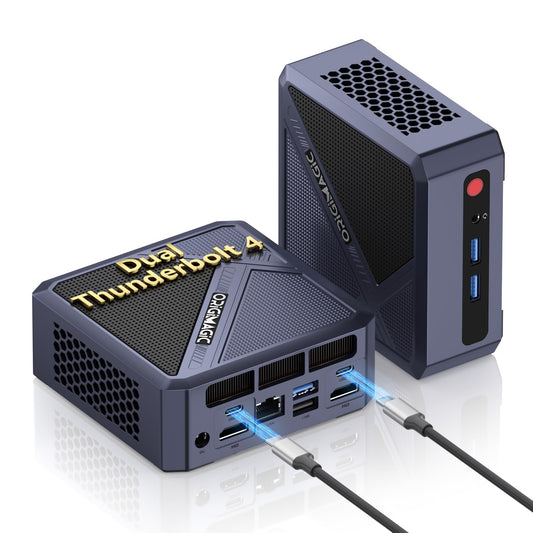 origimagic N3 Dual Thunderbolt 4 Mini PC, Core i7-12700H (Upgraded i5-12600H), Mini Desktop Computers 11 Pro, 32GB DDR4 512GB NV