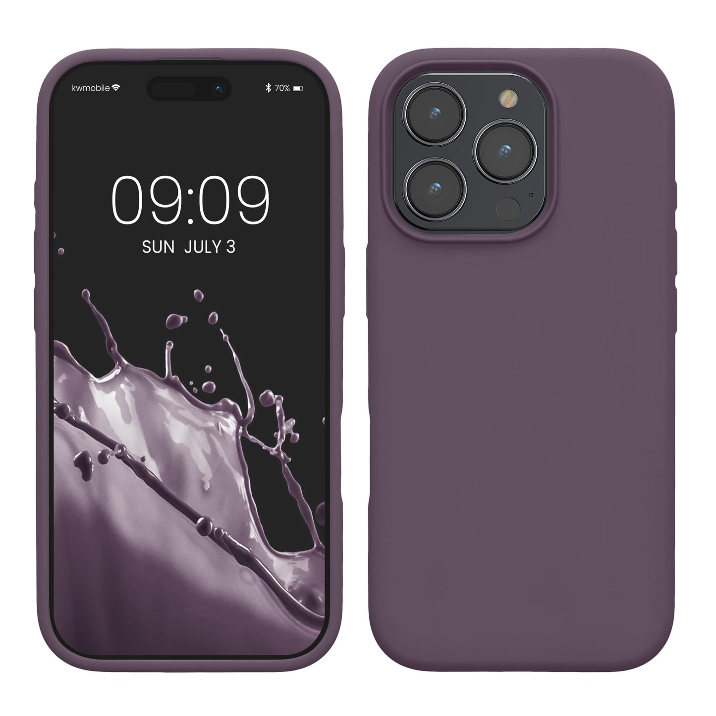kwmobile Case Compatible with Apple iPhone 16 Pro Max Case - TPU Silicone Phone Cover with Soft Finish - Pale Iris