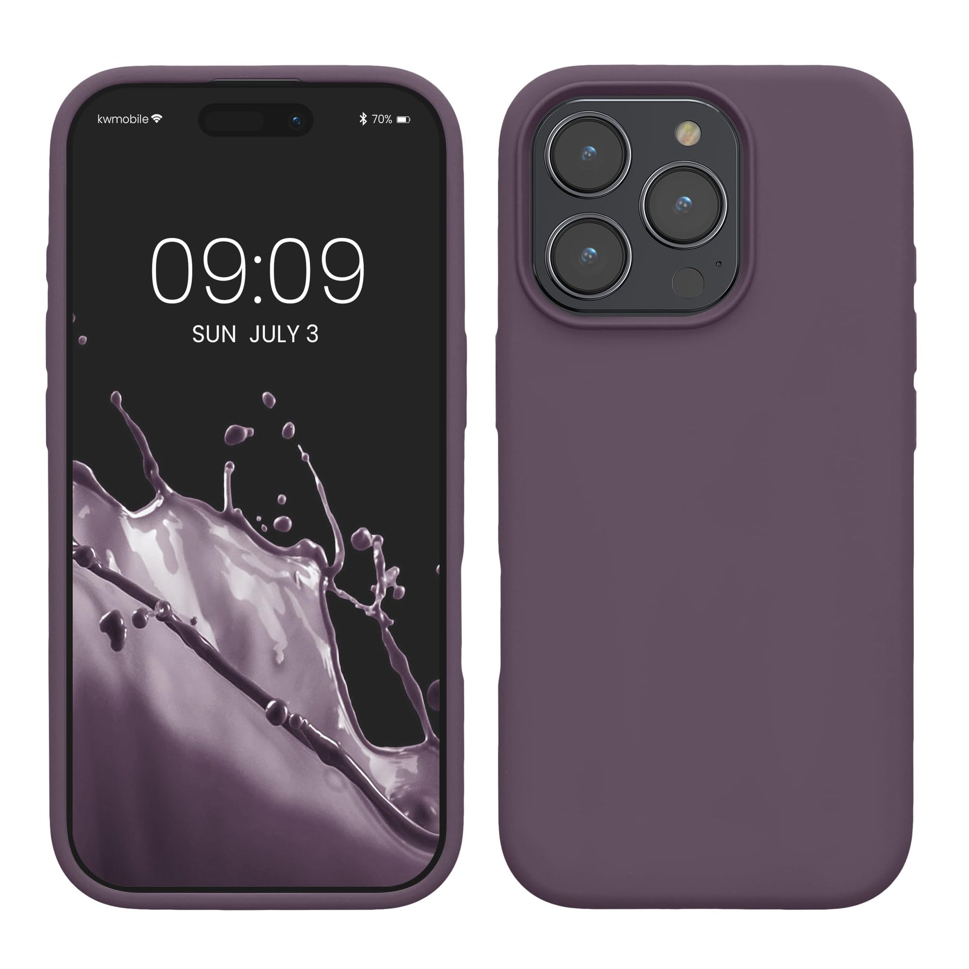 kwmobile Case Compatible with Apple iPhone 16 Pro Max Case - TPU Silicone Phone Cover with Soft Finish - Pale Iris