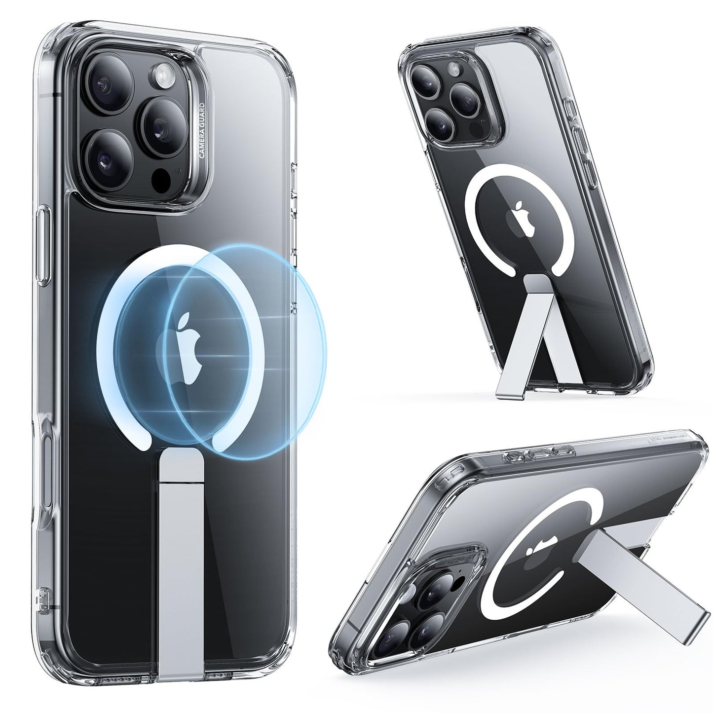 ESR for iPhone 16 Pro Max Case with Kickstand, Compatible with MagSafe, Magnetic Case for iPhone 16 Pro Max, Fully Adjustable Fl