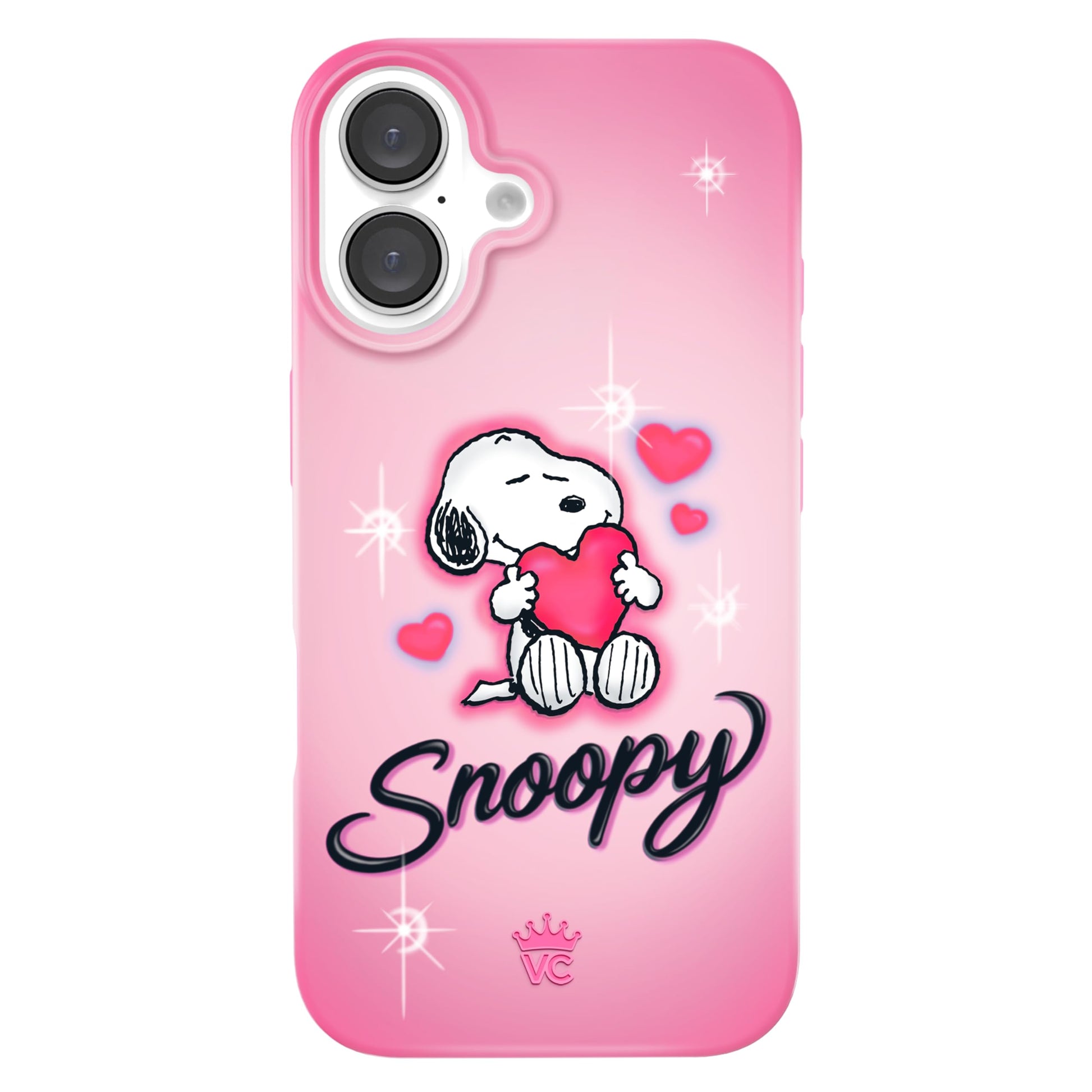 VELVET CAVIAR x Snoopy Phone Case for iPhone 16 - Compatible with MagSafe [10ft Drop Tested] - Pink, Snoopy Be Mine