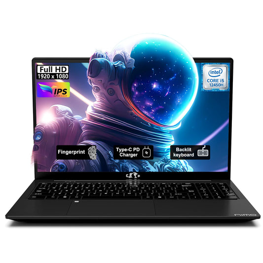 NIMO 15.6 FHD-IPS-Laptop, 8 Cores Intel i5-12450H 16GB RAM 512GB SSD (Beat i7-11800H, Up to 4.4GHz) Backlit Keyboard 100W Type-C