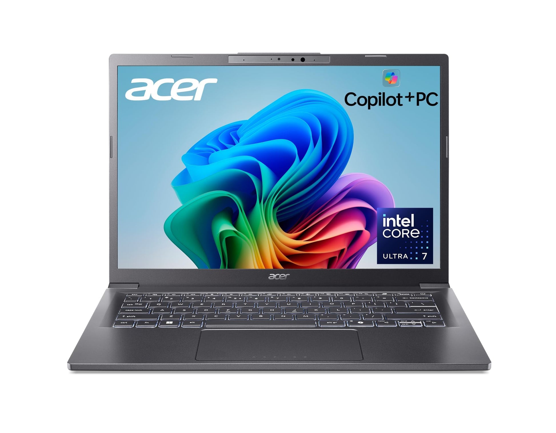 acer Aspire 14 AI Copilot+ PC | 14 WUXGA Touchscreen Display | Intel Core Ultra 7 Processor 256V | NPU: Up to 47 Tops - GPU: Up