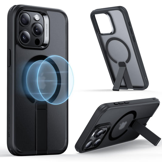 ESR for iPhone 15 Pro Max Case with Kickstand, Military-Grade Shockproof Protection, Magnetic Fully Adjustable Flickstand Phone