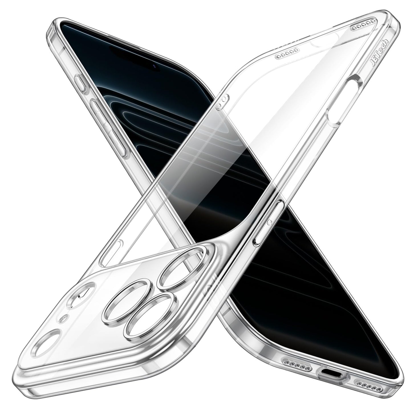JETech Slim Case for iPhone 17 Pro 6.3-Inch with Camera Lens Full Protection, Ultra-Thin Lightweight Clear Minimalist Protective