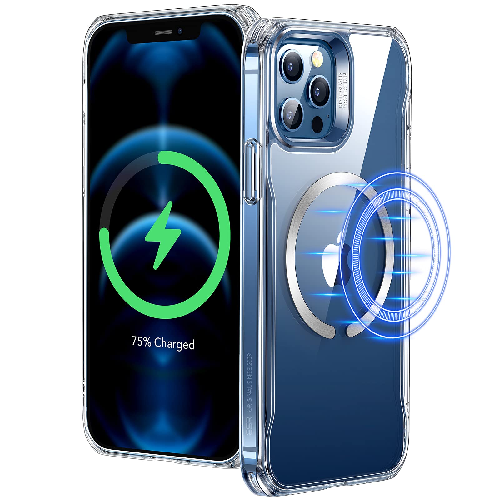 ESR for iPhone 12 Pro Max Case, Magsafe Phone Case Compatible with iPhone 12 Pro Max with HaloLock Magnetic Wireless Charging, S
