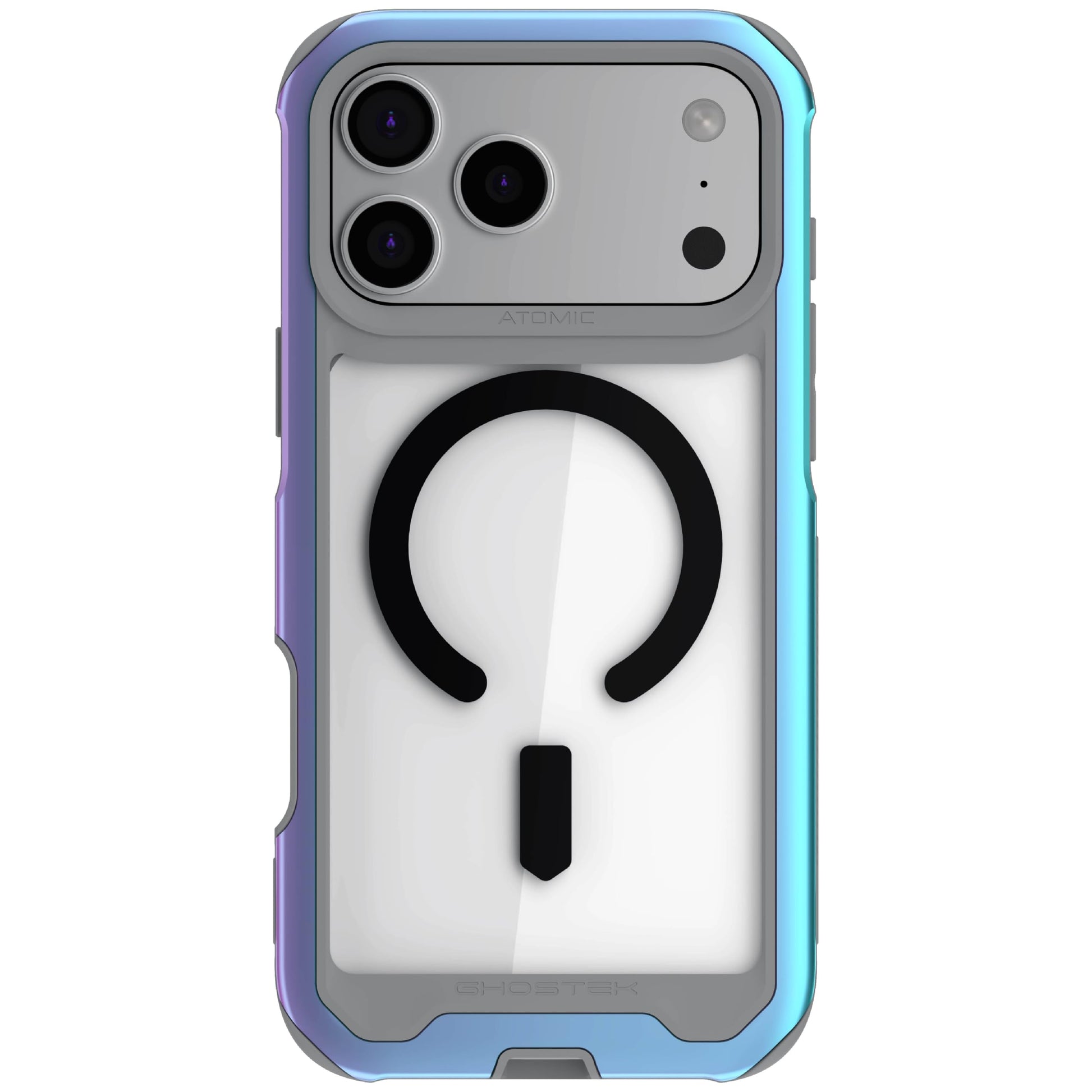 Ghostek Atomic Slim iPhone 17 Pro Max Case, Compatible with Apple MagSafe Accessories, Aluminum Metal Bumper, Shockproof Drop Pr